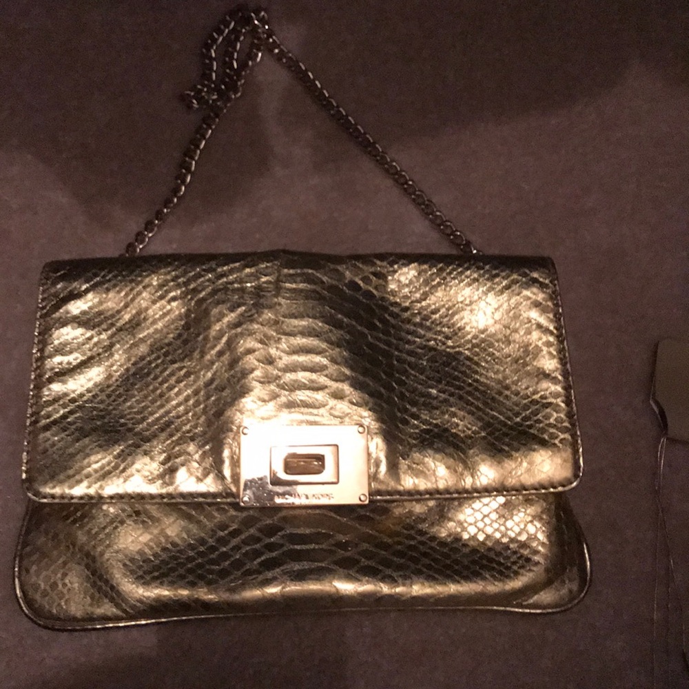 Michael kors gold evening bag